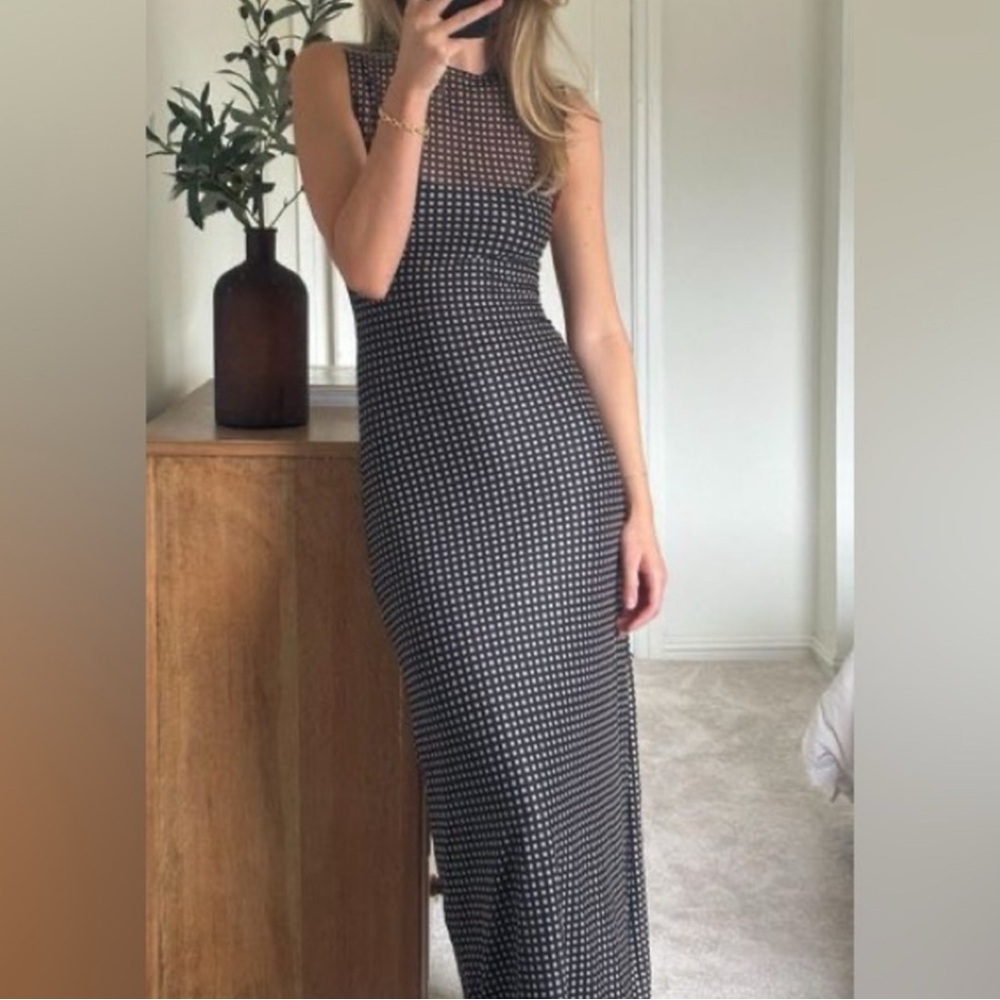 DISSH Black and Cream long dress